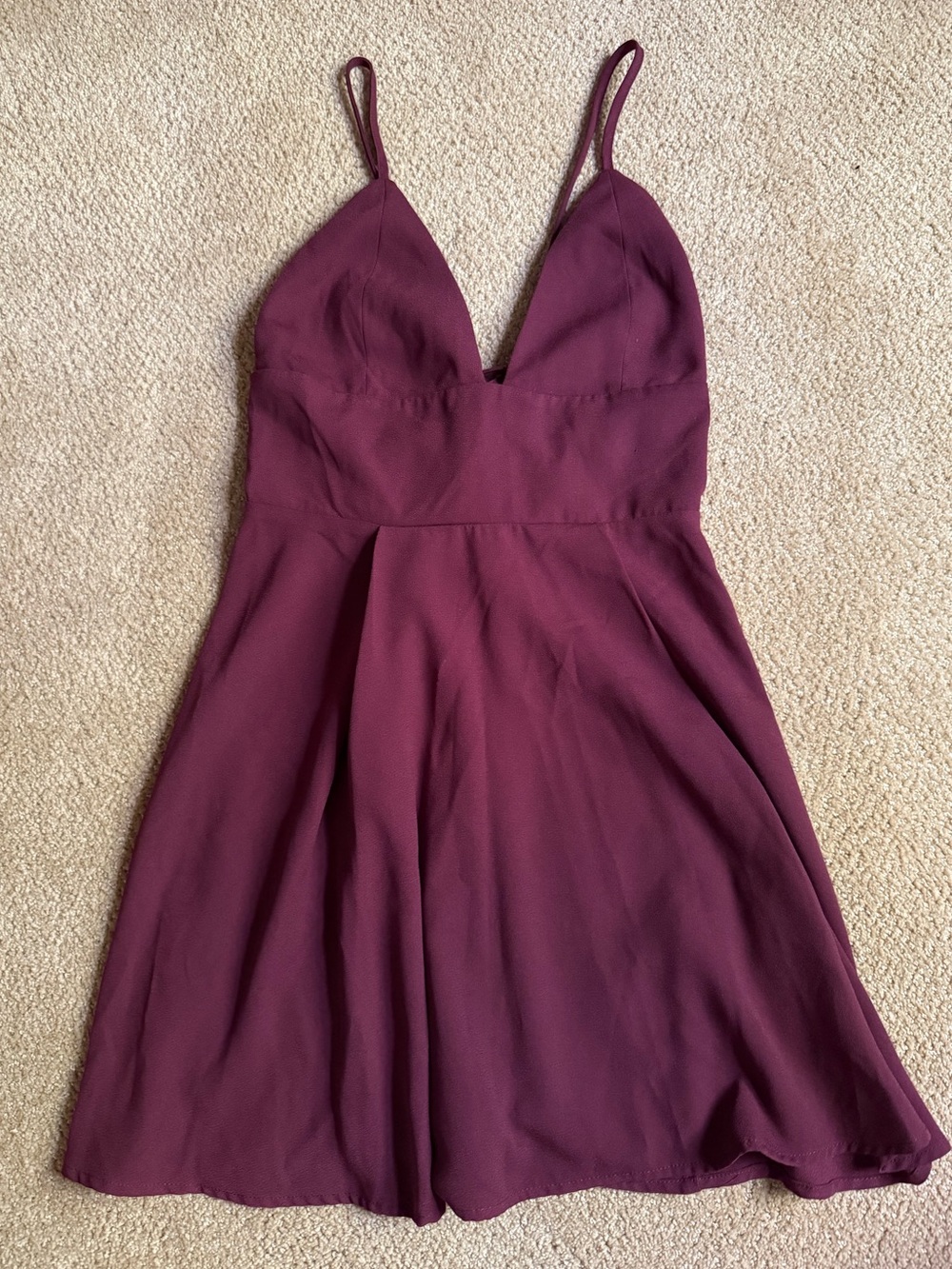 Maroon Tobi Mini Dress